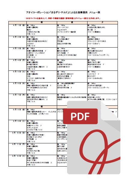 盛り付け例